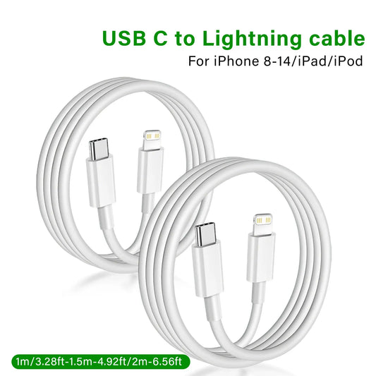 USB-C to Lightning Fast Charging Cable – Compatible with iPhone & iPad