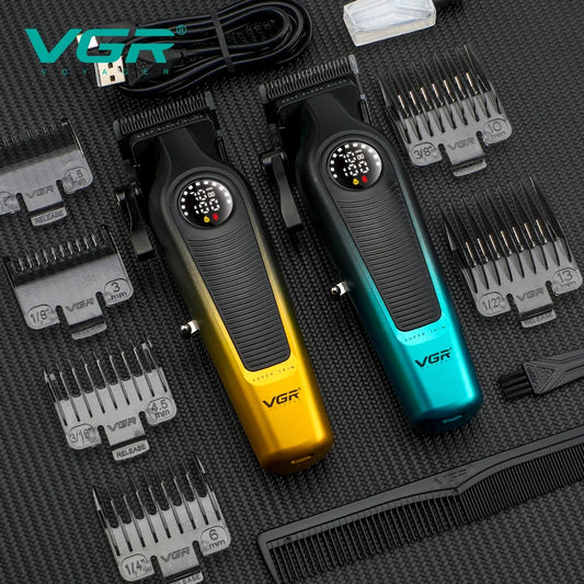 VGR V-196 Pro Hair Clipper | Cordless with LED Display