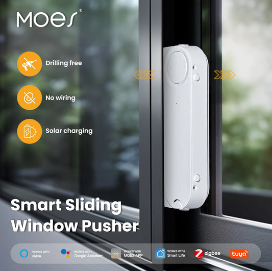 Smart Sliding Window Opener – Solar Powered & Voice Controlled