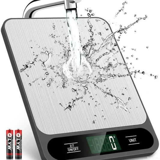 Smart Digital Kitchen Scale – USB Rechargeable & Waterproof