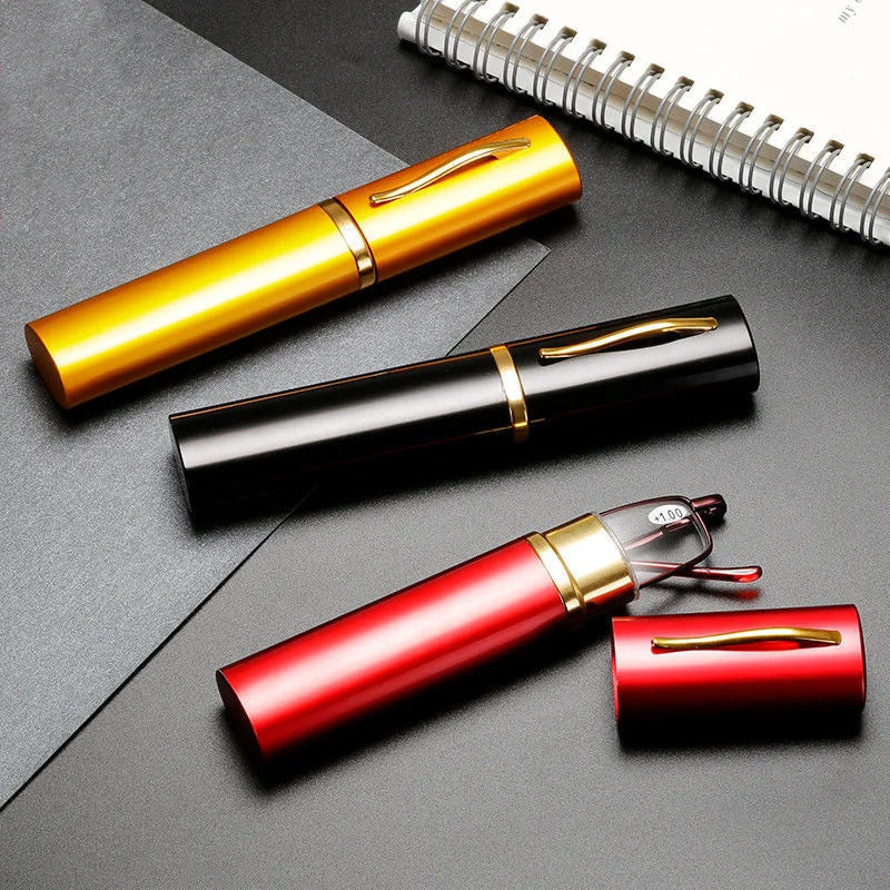 Mini Folding Reading Glasses with Case – +1.0 to +4.0