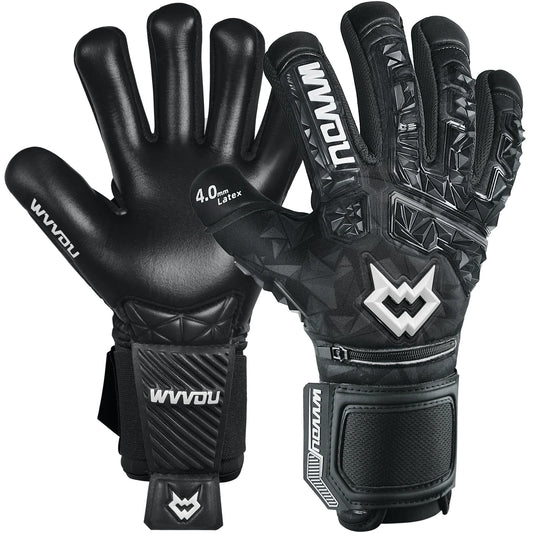 Pro Soccer Goalkeeper Gloves with 5 Removable Finger Saves – Adult & Youth Sizes